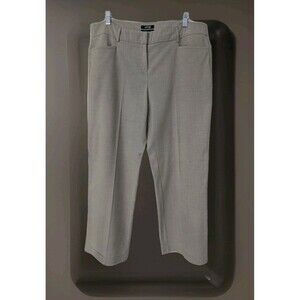 Apt 9 Modern Fit Beige Straight Leg Dress Pants Trousers Women's Size 16 Career